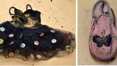 The clothing found in the suitcase with the little girl's bones in Wynarka

 