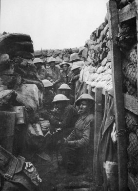 The Fromelles trench.