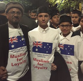 'Muslims for Loyalty': Mirza Ramzan Sharif with friends.