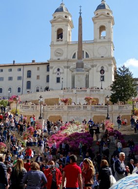 The Spanish Steps, an always busy tourist favourite.