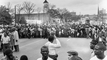 A painful history: John Lewis participated in the Selma March in 1965. 