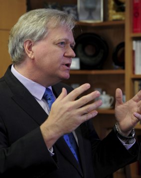 Peak performance: the newly appointed vice-chancellor the Australian National University, Professor Brian Schmidt. 