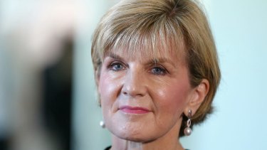 Foreign Minister Julie Bishop: "As long as nuclear weapons exist, many countries, including Australia, will continue to rely on nuclear deterrence to help prevent nuclear attack or coercion."