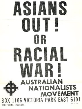 An Australian Nationalists Movement poster.
