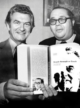 Laurie Oakes with then ACTU and ALP president Bob Hawke.