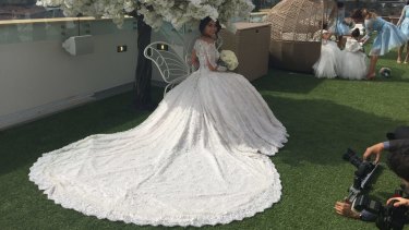 auburn wedding dress