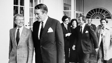Mr Fraser met then US president Jimmy Carter in Washington in 1980, but was wary of kowtowing to American interests.