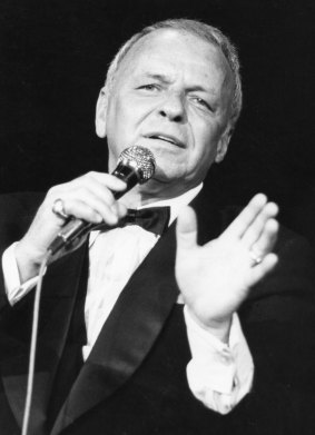 Frank Sinatra performing <i>My Way</i> at Caesars Palace in Las Vegas.