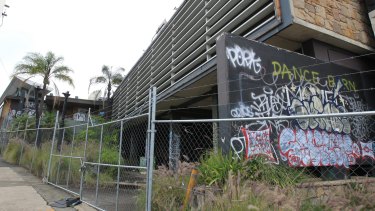 In a state of neglect: Balmain Tigers  and Wests Tigers former club house.