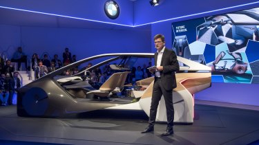 Carmakers are considering the ability to push content such as video in front of passengers, says BMW's Klaus Froehlich.