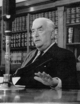 Sir Robert Menzies in 1962