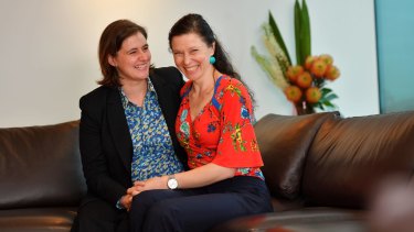 Liz Bennett and Carly Schrever were married in New York in 2015.