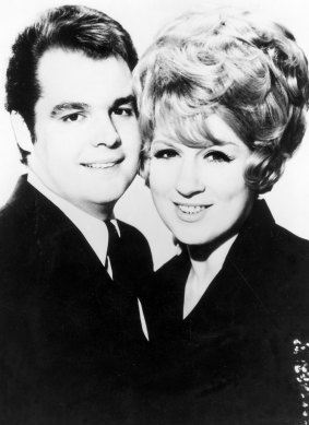 British singer-songwriter couple Jackie Trent and Tony Hatch, pictured in a September 1969. 