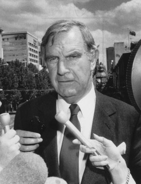 Then-National Party leader Ian Sinclair criticised the Labor Party over the spread of AIDS in 1985.