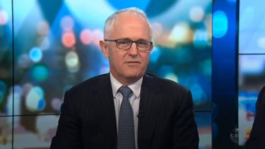 Turnbull was saved from responding by host Carrie Bickmore.