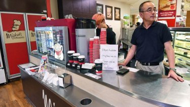 Wayne Hong a franchisee who owns the Michel's Pattiserie store in Knox Shopping Centre says his dream was ruined.