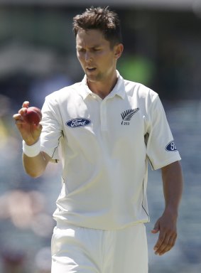 Challenge: New Zealand quick Trent Boult must prove his fitness before Friday's third Test.