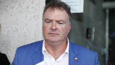 Rod Culleton outside the High Court in January.