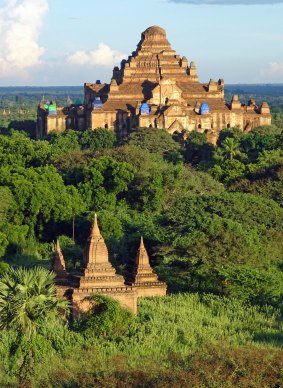 View of Bagan's temples from Sulamani Pagoda.