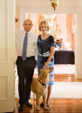 Jane Hansen and Paul Little at home.