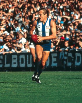 Malcolm Blight while playing for North Melbourne. 