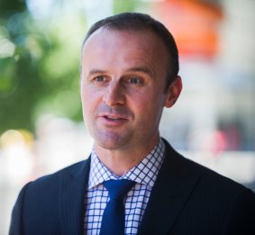 Chief Minister Andrew Barr: The ACT is moving away from its reliance on the public sector.