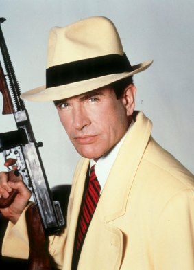 Warren Beatty plays a noble crime fighter in his 1990 film 'Dick Tracy'.