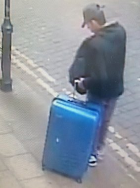 Salman Abedi in an unknown location of the city centre in Manchester, England.