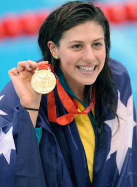 Former Olympic swimmer and author Stephanie Rice spoke at the student leadership conference in January.