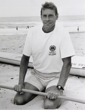David Quinlivan in his surf lifesaving days.