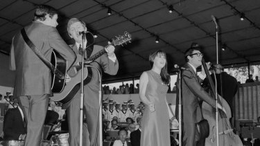 The Seekers in concert at the Myer Music Bowl in 1967.