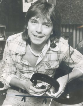 David Cassidy after arriving in Sydney for a series of Australian concerts in 1974.