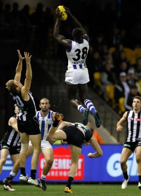 Majak Daw signed a new three-year contract with North Melbourne last September after knocking back offers from other clubs.