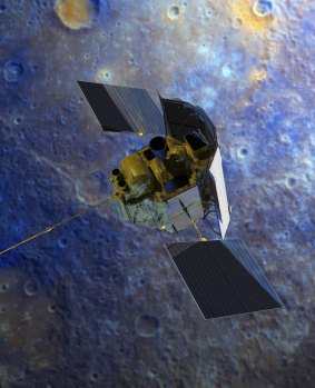 NASA's Messenger spacecraft is shown in this artist's rendering provided by NASA.