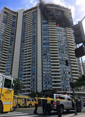 Honolulu Fire Department spokesman Captain David Jenkins said started on the 26th floor and has spread to other units.