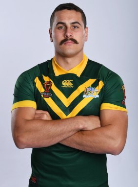 Reagan Campbell-Gillard in the green and gold.
