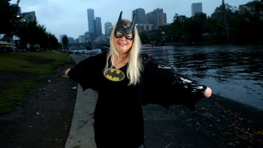 Jenny Rixon will use her superhero strength as Batwoman in the Birdman Rally.