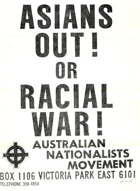 An Australian Nationalists Movement poster.