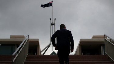 Barnaby Joyce at Parliament House in Canberra on Thursday.