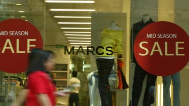 Myer has acquired two of its most popular brands, Marcs and David Lawrence, which collapsed in February.
