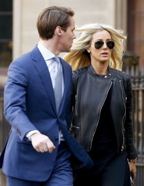 Oliver Curtis arrived at court flanked with his wife, PR businesswoman Roxy Jacenko.