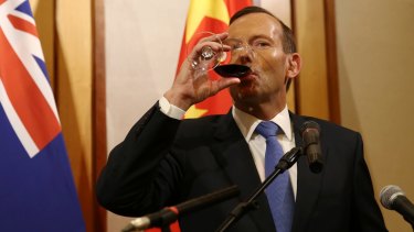 Tony Abbott admits Australia's policies towards China are driven by two emotions: "fear and greed".