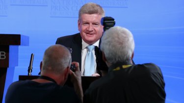 Communications Minister Mitch Fifield said broadcasters should pay more for radio frequency spectrum. 