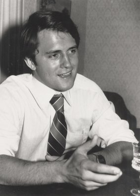 Malcolm Turnbull pictured in 1977 when he was writing for the Bulletin.