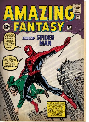 Amazing Fantasy 1962 #15, comic book, published August 10, 1962.  