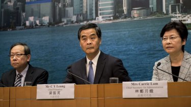 Hong Kong chief executive CY Leung in September.