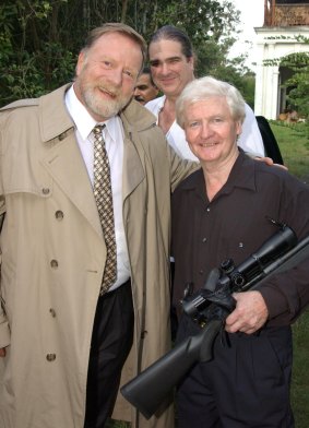 Gun dealer Tony Garland (right) with actor Jack Thompson in 2005.