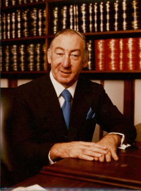 Controversial: Then High Court judge Lionel Murphy in January 1985.