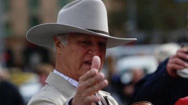 Queensland MP Bob Katter was at the march.