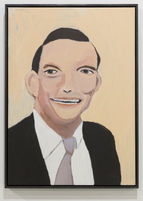 Vincent Namatjira, <i>Tony Abbott</i>, Tarrawarra Biennial 2016.